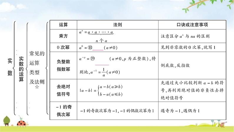 中考数学复习第一章数与式第一节实数教学课件07