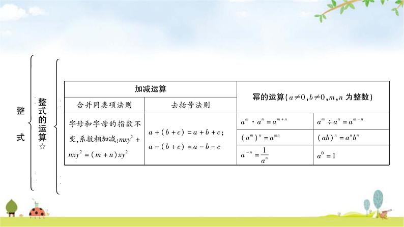 中考数学复习第一章数与式第三节代数式、整式与因式分解教学课件06