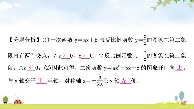 中考数学复习微专题(三)根据函数性质判断函数图象教学课件03