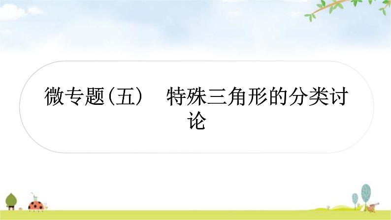 中考数学复习微专题(五)特殊三角形的分类讨论教学课件01