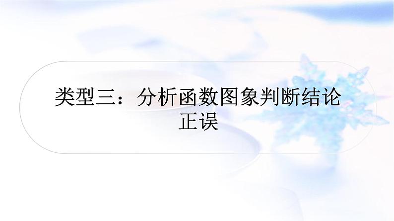 中考数学复习重难点突破三函数图象的分析与判断类型三分析函数图象判断结论正误教学课件01