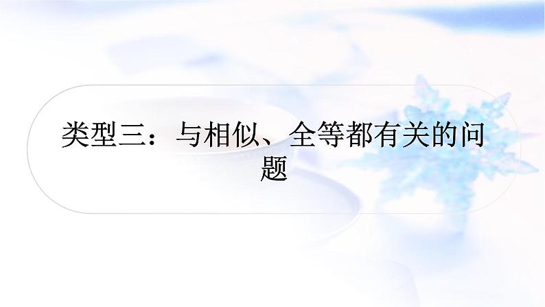 中考数学复习重难点突破十几何图形综合题类型三与相似、全等都有关的问题教学课件01