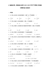 41幂的运算、积的乘方运算-2022-2023学年下学期七年级数学期中复习高频考