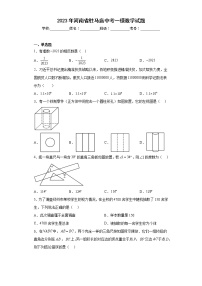 2023年河南省驻马店中考一模数学试题（含答案）