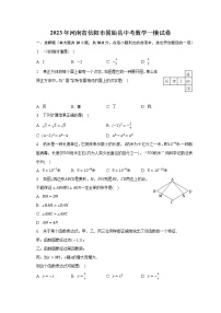 2023年河南省信阳市固始县中考数学一模试卷（含解析）