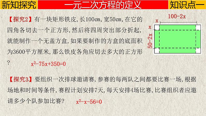 21.1.1  一元二次方程-2022-2023学年九年级数学上册教学课件（人教版）第5页