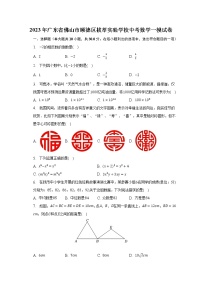 2023年广东省佛山市顺德区拔萃实验学校中考数学一模试卷（含解析）