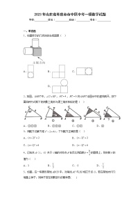 2023年山东省枣庄市市中区中考一模数学试题（含答案）