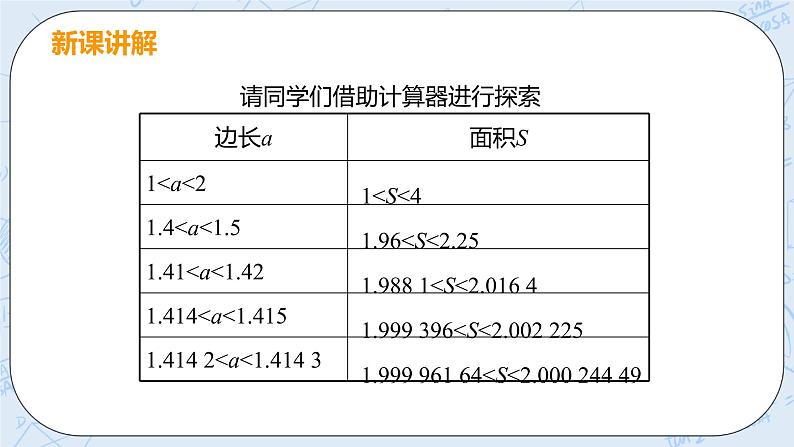 第二章 实数 1 认识无理数 1 认识无理数 课件+教案08