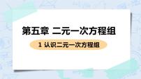 初中数学北师大版八年级上册1 认识二元一次方程组公开课课件ppt