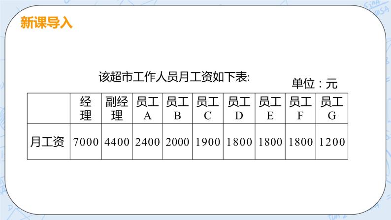 第六章 数据的分析 2 中位数与众数 课件+教案05