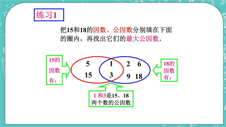 沪教版数学六上《公因数与最大公因数》课件+教案05