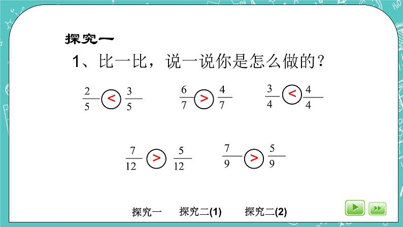 沪教版数学六上《分数大小的比较》课件第7页