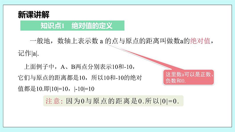 沪科版数学七年级上册 1.2.3《绝对值》PPT课件05