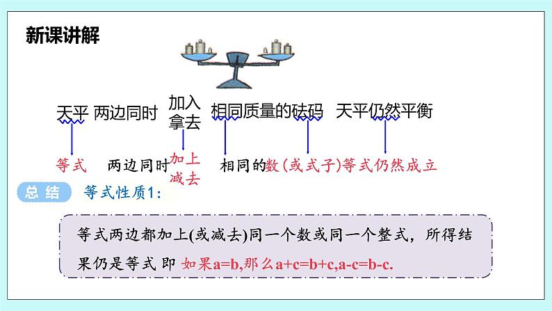 沪科版数学七年级上册 3.1.2《等式的基本性质》PPT课件07