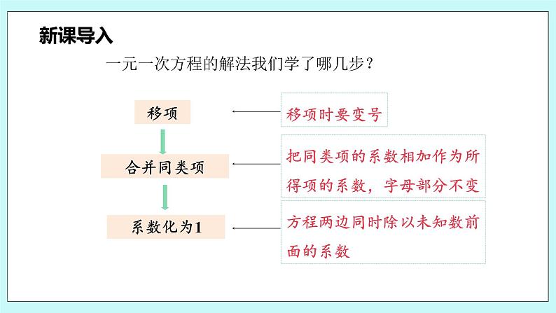 沪科版数学七年级上册 3.1.4《用去括号法解一元一次方程》PPT课件04