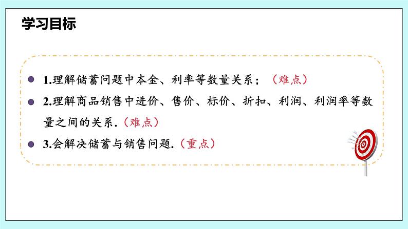 沪科版数学七年级上册 3.2.2《储蓄问题和商品销售问题》PPT课件03