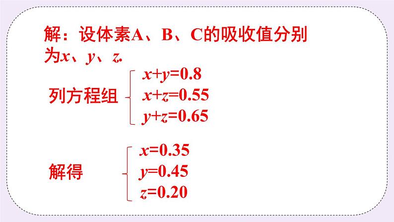 沪科版数学七上3.6《综合实践 一次方程组与CT技术》课件+教案06