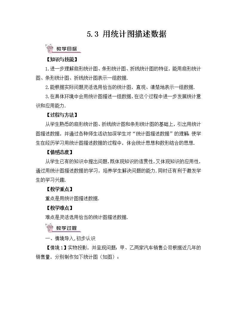 5.3 用统计图描述数据第1页