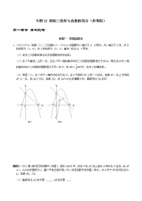 专题22 相似三角形与函数的综合-2023年中考数学二轮复习核心考点专题提优拓展训练