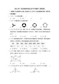 2022年广东省深圳市南山区中考数学三模试卷