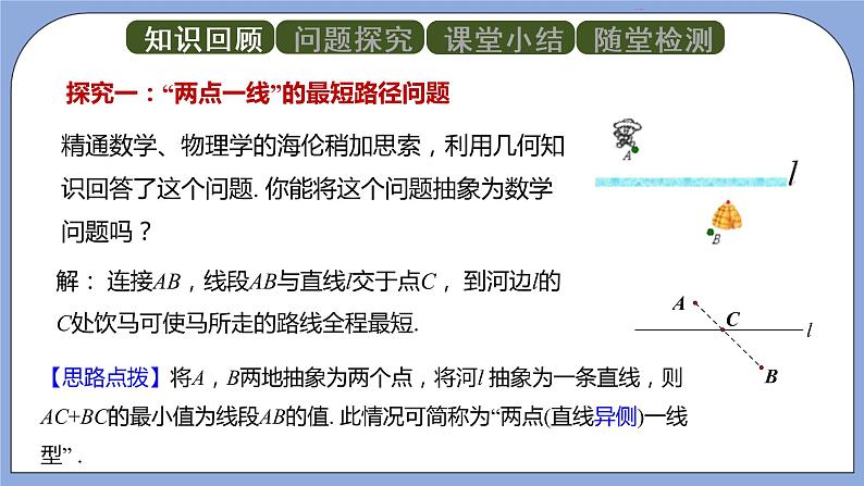 人教版（五四学制）八上数学 20.4 最短路径问题第1课时 课件+教案04