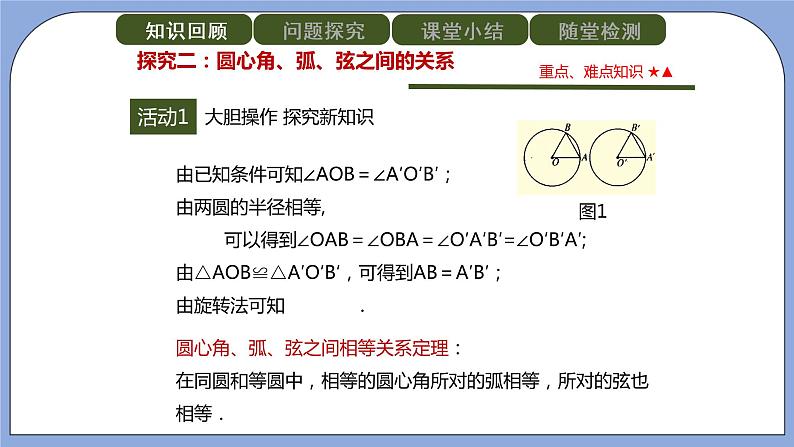 人教版（五四学制）九上数学 31.1.3 弧、弦、圆心角 课件第8页