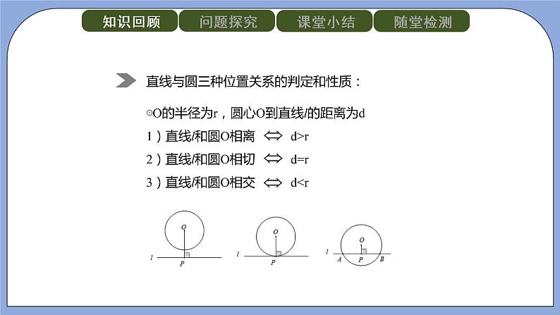 人教版（五四学制）九上数学 31.2.2 直线和圆的位置关系 第2课时 课件+教案02