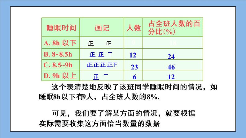 湘教版七上数学5.1《数据的收集与抽样》第1课时 课件第8页