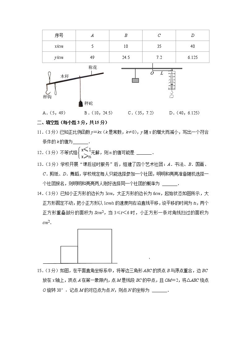 2023年河南省周口市郸城县中考数学一模试卷03