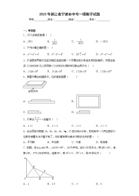 2023年浙江省宁波市中考一模数学试题（含答案）