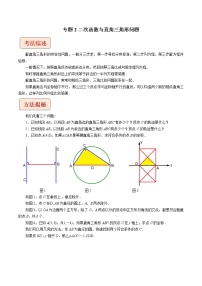 2023年中考数学二轮复习压轴题培优练习专题2二次函数与直角三角形问题（教师版）