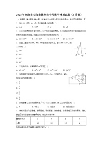 2023年河南省安阳市林州市中考数学模拟试卷（3月份）(含解析）