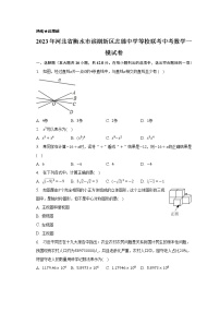 2023年河北省衡水市滨湖新区志臻中学等校联考中考数学一模试卷(含解析）