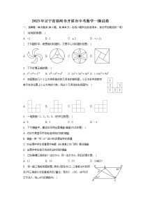 2023年辽宁省铁岭市开原市中考数学一模试卷(含解析）