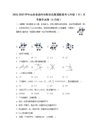 2022-2023学年山东省滨州市阳信县集团校联考七年级（下）月考数学试卷（3月份）(含解析）