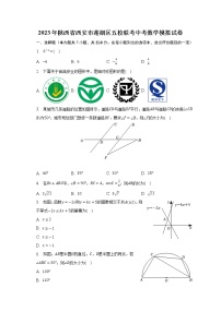 2023年陕西省西安市莲湖区五校联考中考数学模拟试卷（含解析）