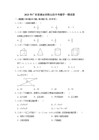 2023年广东省清远市阳山县中考数学一模试卷（含答案）