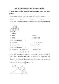 2023年山东省聊城市东阿县中考数学一模试卷（含答案）