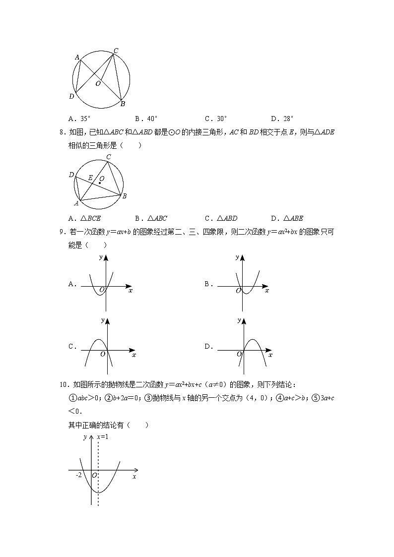 2023年湖南省邵阳市绥宁县中考数学一检试卷第2页
