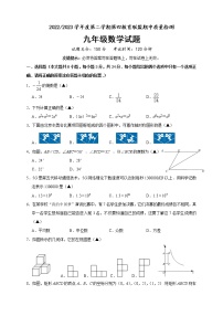 江苏省盐城市东台市第四联盟2022-2023学年九年级下学期+数学期中试卷