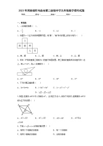 2023年河南省驻马店市第二初级中学九年级数学模考试题