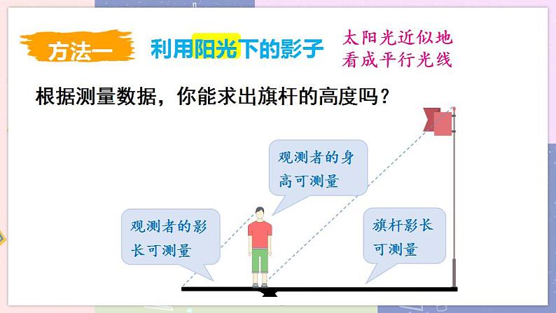 北师大版九年级上册 第4章 6 利用相似三角形测高 PPT课件+教案04