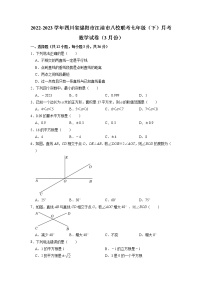 四川省绵阳市江油市八校联考2022-2023学年七年级下学期月考数学试卷（3月份）