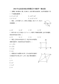 2023年山东省青岛市即墨区中考数学一模试卷（含解析）