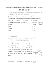 2022-2023学年吉林省长春市南关区博硕学校九年级（下）月考数学试卷（3月份）（含解析）