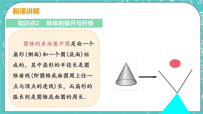 2 展开与折叠 课时2 柱体、椎体的展开与折叠 课件PPT07