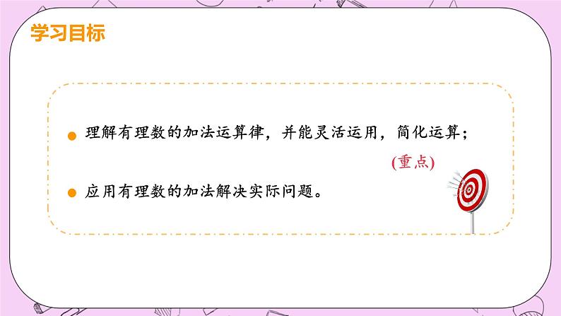 人教版七年级数学上册 第1章 有理数 1.3 有理数的加减法  1.3.1 课时2 有理数的加法运算律 课件03