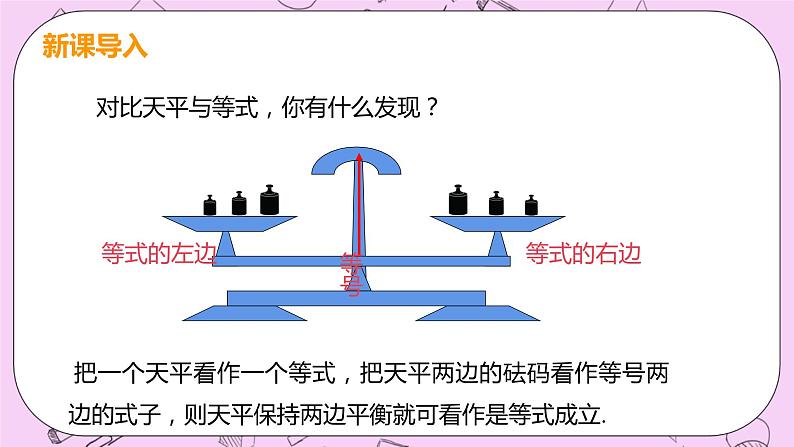 人教版七年级数学上册 第3章 一元一次方程 3.1 从算式到方程 3.1.2 等式的性质 课件04