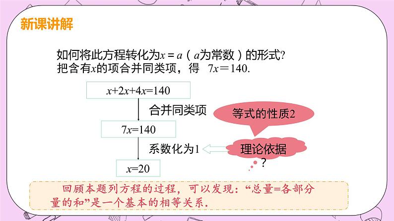 人教版七年级数学上册 第3章 一元一次方程 3.2 解一元一次方程（一）——合并同类项与移项 3.2 课时1 解一元一次方程—合并同类项 课件08